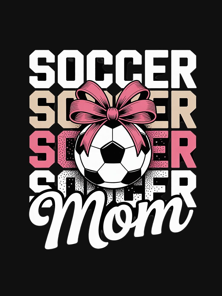 Groovy Soccer Mom Mother Coquette Bow Soccer by dainegilbert