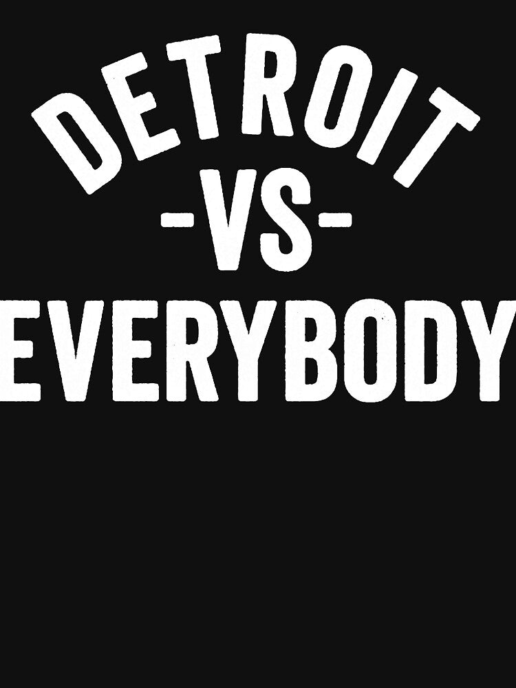 Vintage retro Detroit vs Everybody  Essential by Dwigdwell