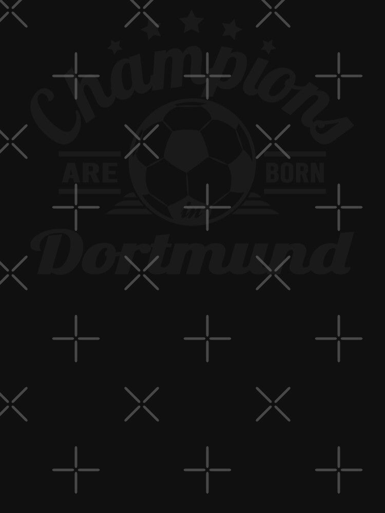 Champions Are Born In Dortmund , football fans vintage gift by lamjar-art