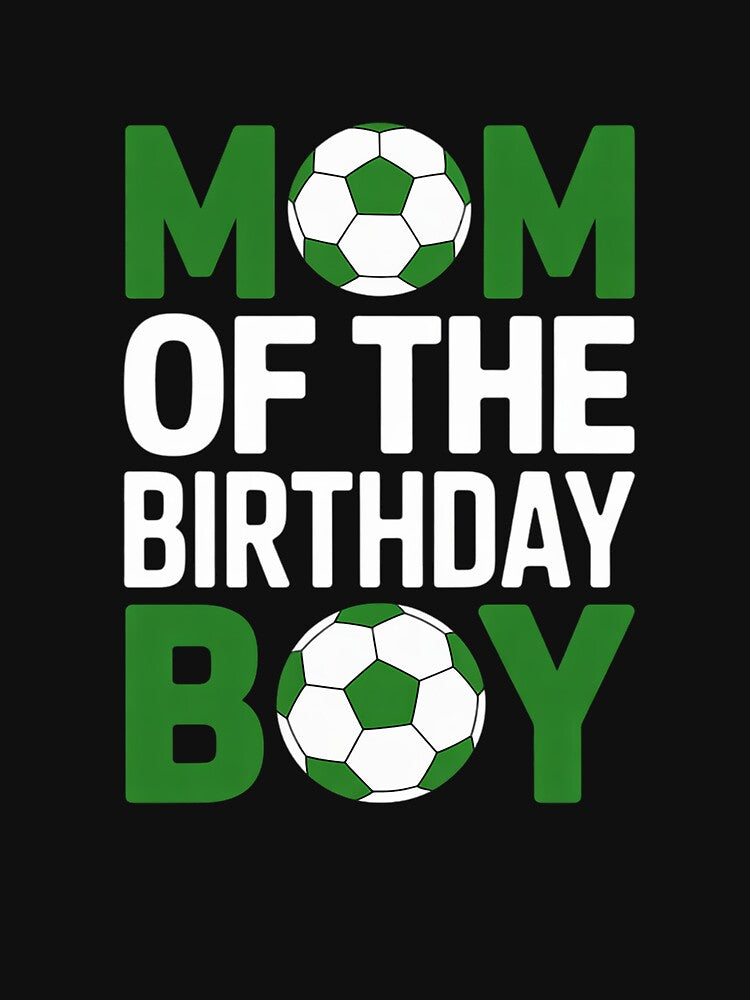 Womens Mom of the Birthday Boy Soccer Mom by THagBlue