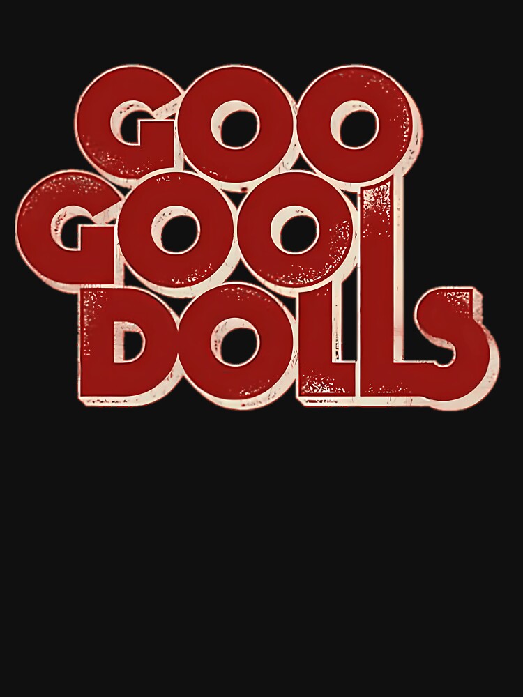 Blackwhitereddesign Goo Goo Dolls Logo Band Classic by Montescie