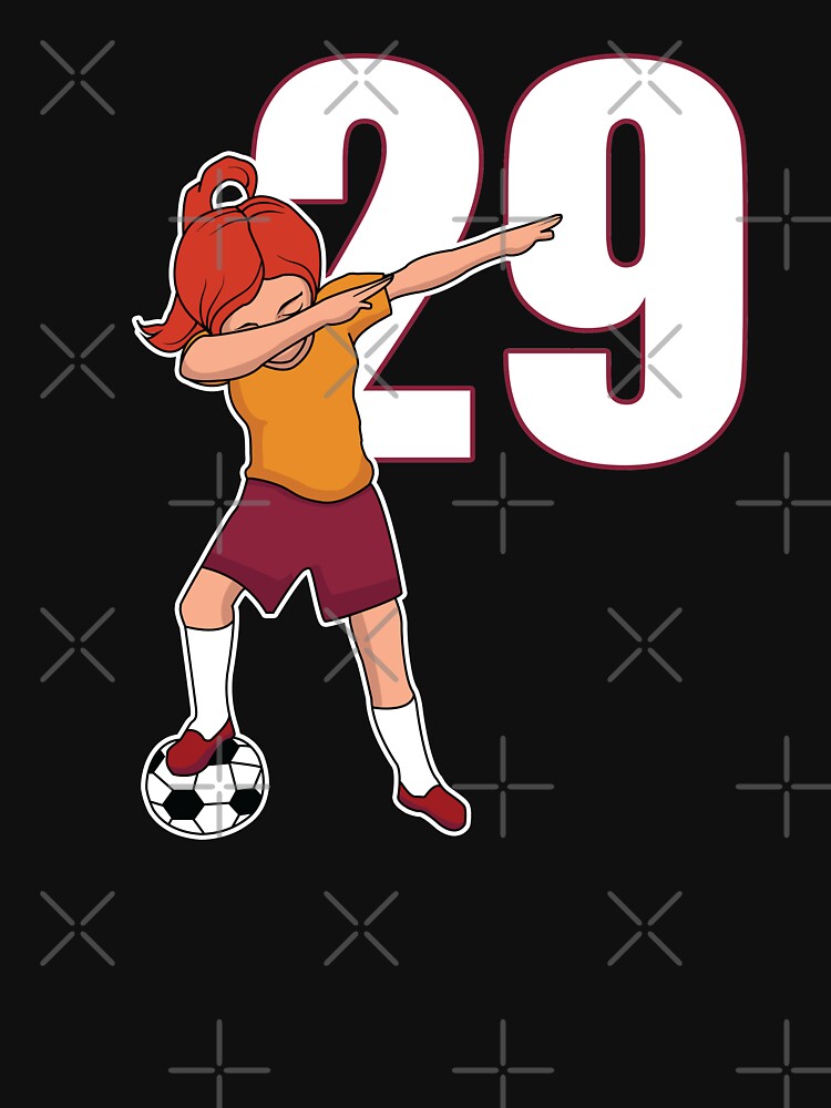 Awesome Soccer Player Girl Number 29 Soccer Athlete Women Athletic Sports Team by VollLaser