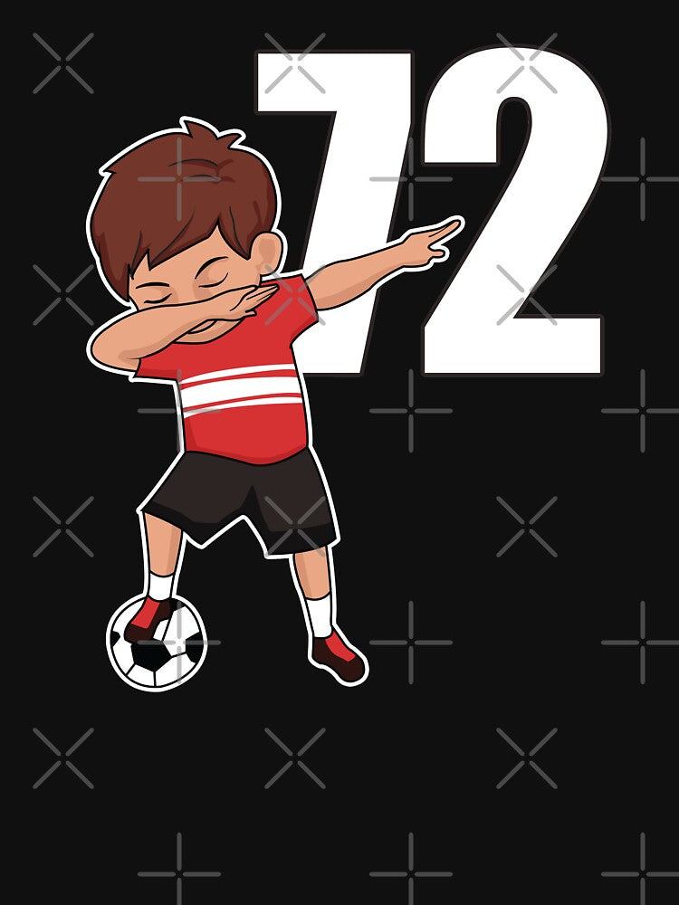 Awesome Soccer Player Number 72 Soccer Athlete Athletic Sports Team by VollLaser