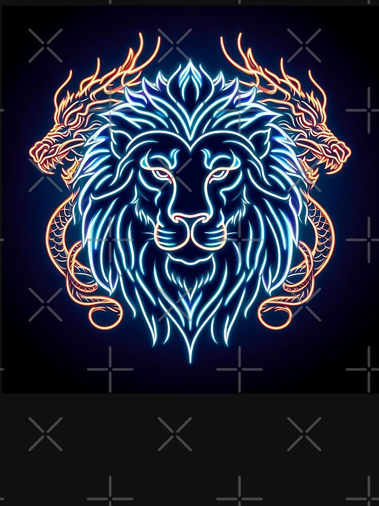 Neon Lion & Dragons by Pet-Z
