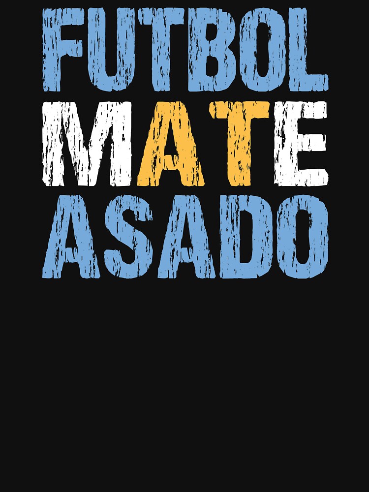 Futbol Mate Asado Argentinian Flag Argentina Distressed by Nirvanibex