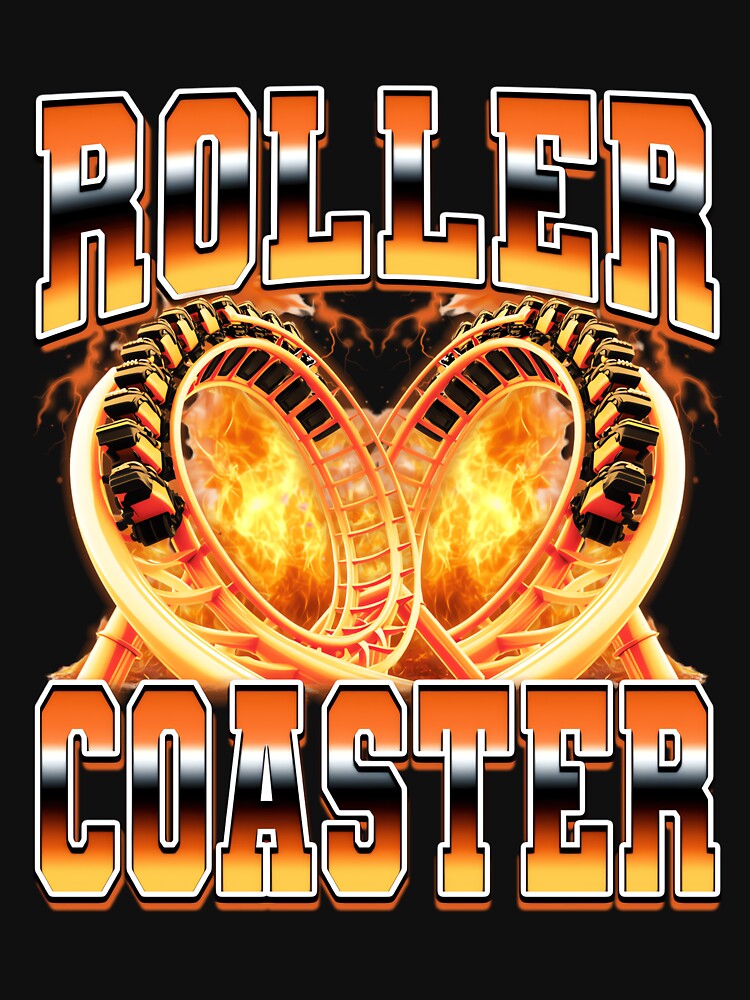 Roller Coaster Amusement Park 90s Bootleg Style by PaulTSchafer