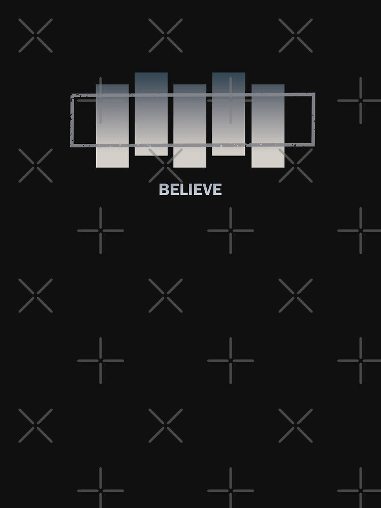Believe. Simple Quote. Typography Design. Casual Style. Urban Style. Modern Design. by ElenasCorner