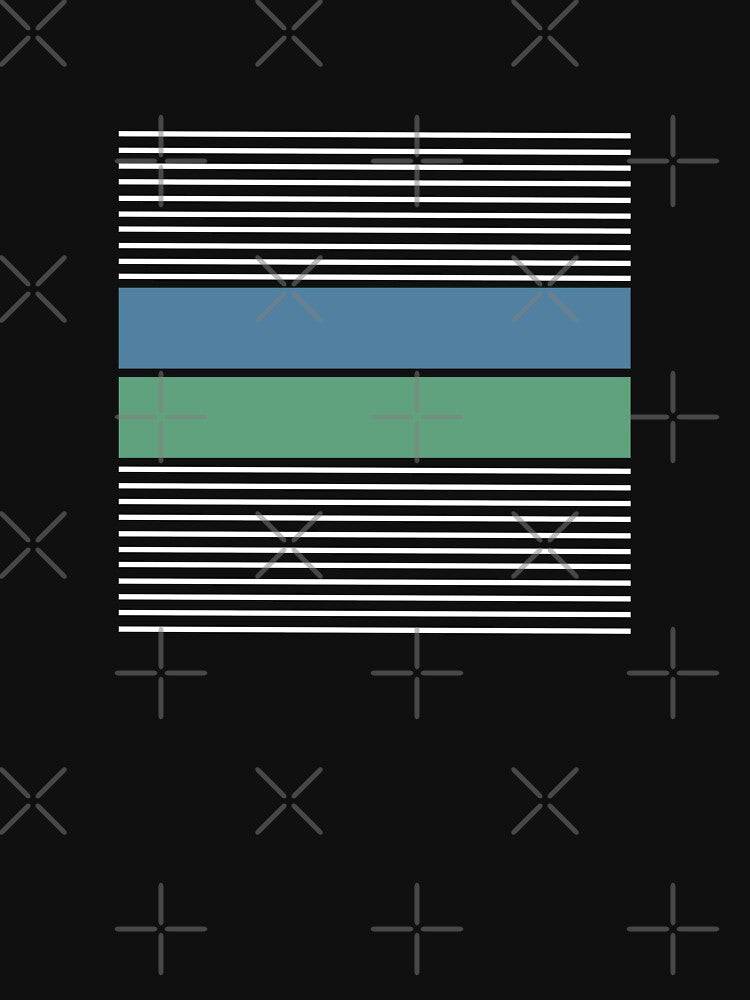 White Lines. Blue and Green Rectangles. Geometric Design. Abstract Design. Urban Style. Casual Style. Modern Design. Simple Design. by ElenasCorner