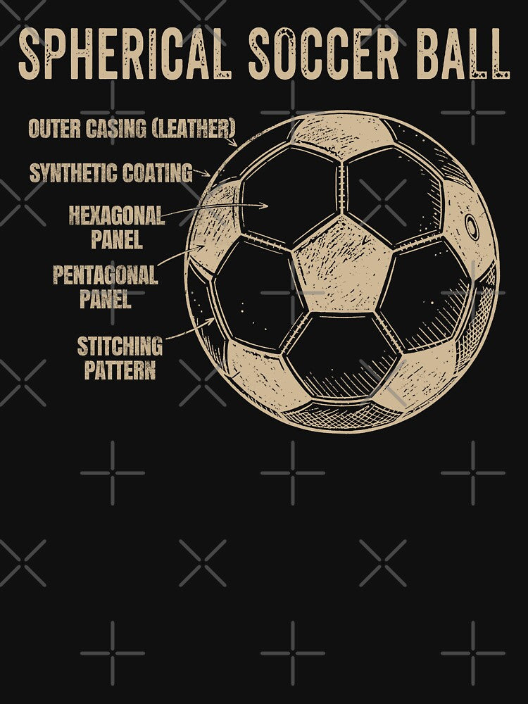Vintage Spherical Soccer Ball Blueprint. by EunsooLee