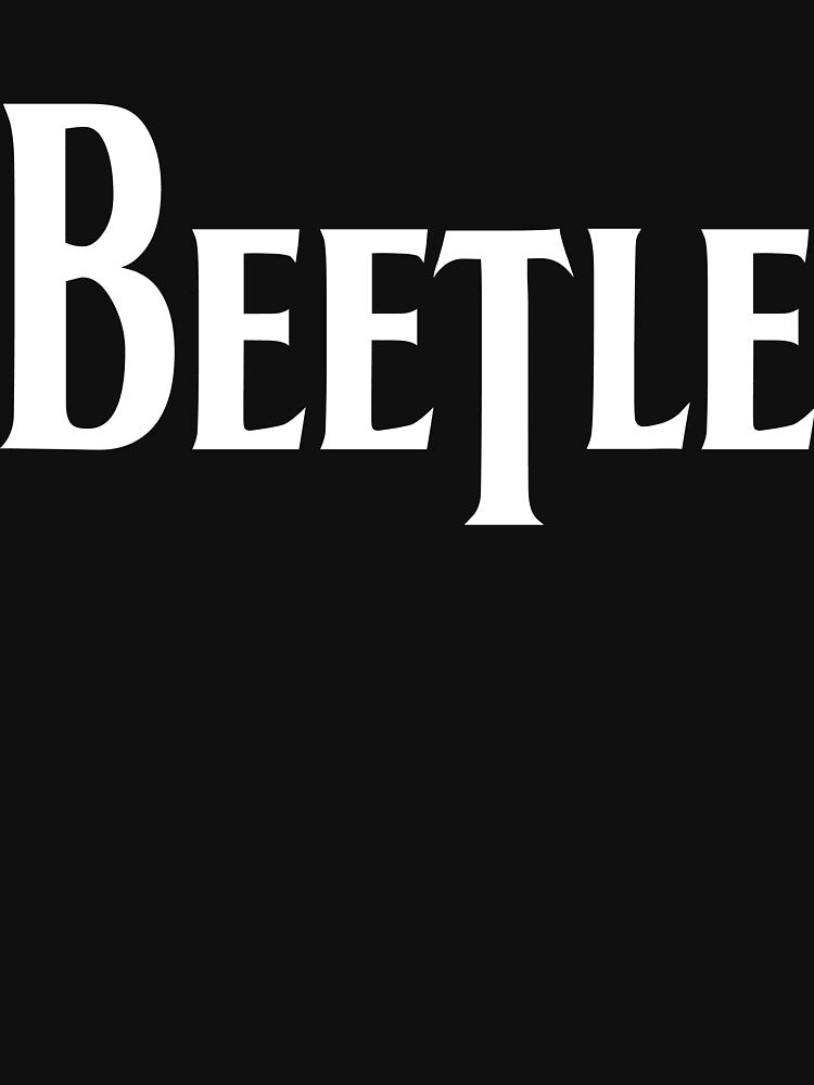 Beetle Logo in White for dark tees by BeetleBand