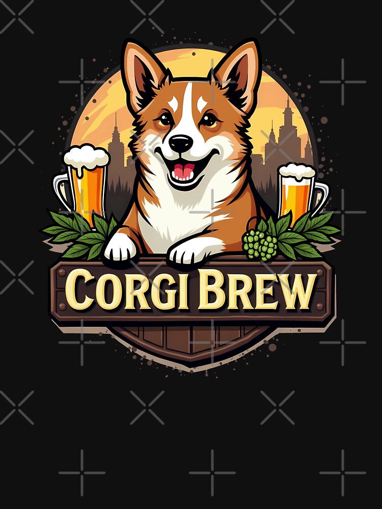 Microbrewery Corgi – Corgi Brew Craft Beer Charm by zoughlal