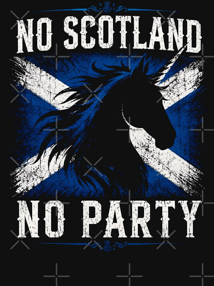 No Scotland No Party Shirt, Football 2026 Soccer Fan Gift by THREE LITTLE BEANS