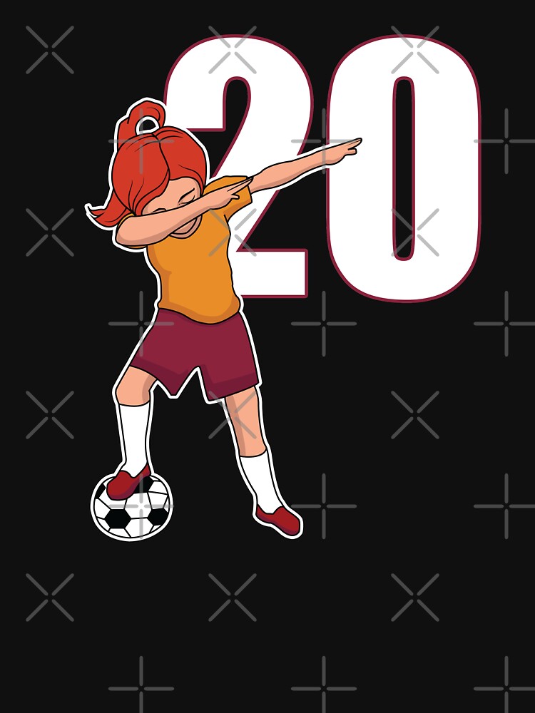 Awesome Soccer Player Girl Number 20 Soccer Athlete Women Athletic Sports Team by VollLaser