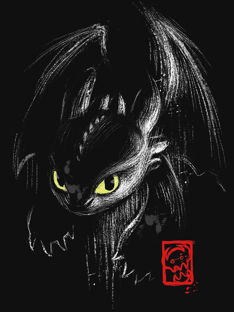 Fury Ink - Fantasy Black Dragon - Animation Movie by BlancaVidal