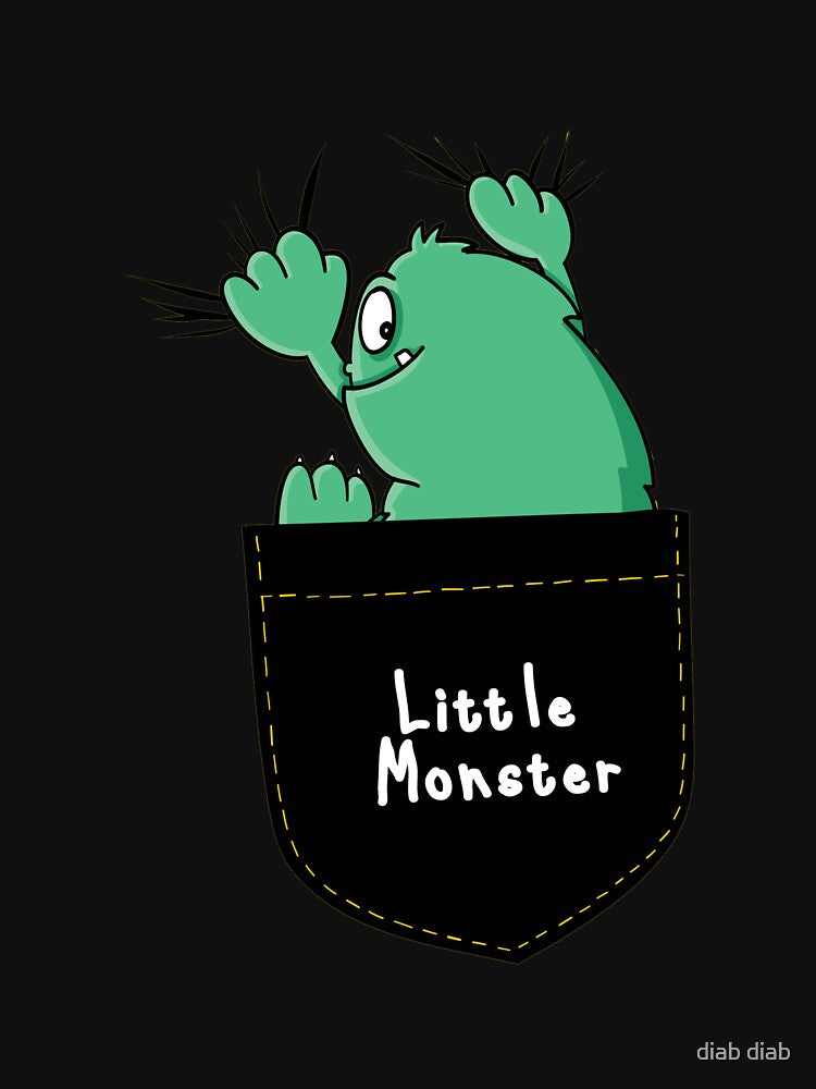 cool monster sitting inside 2 by diab diab