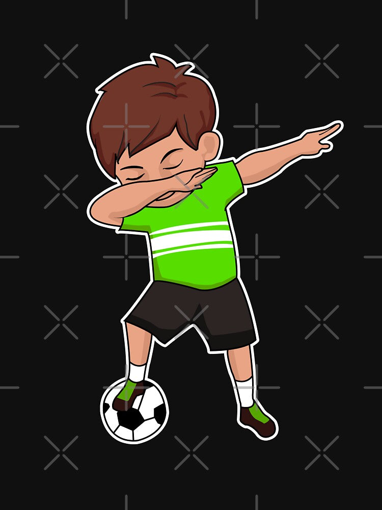 Dabbing Soccer Player Green Soccer Sports Team Athletic Soccer Athlete Coach by VollLaser