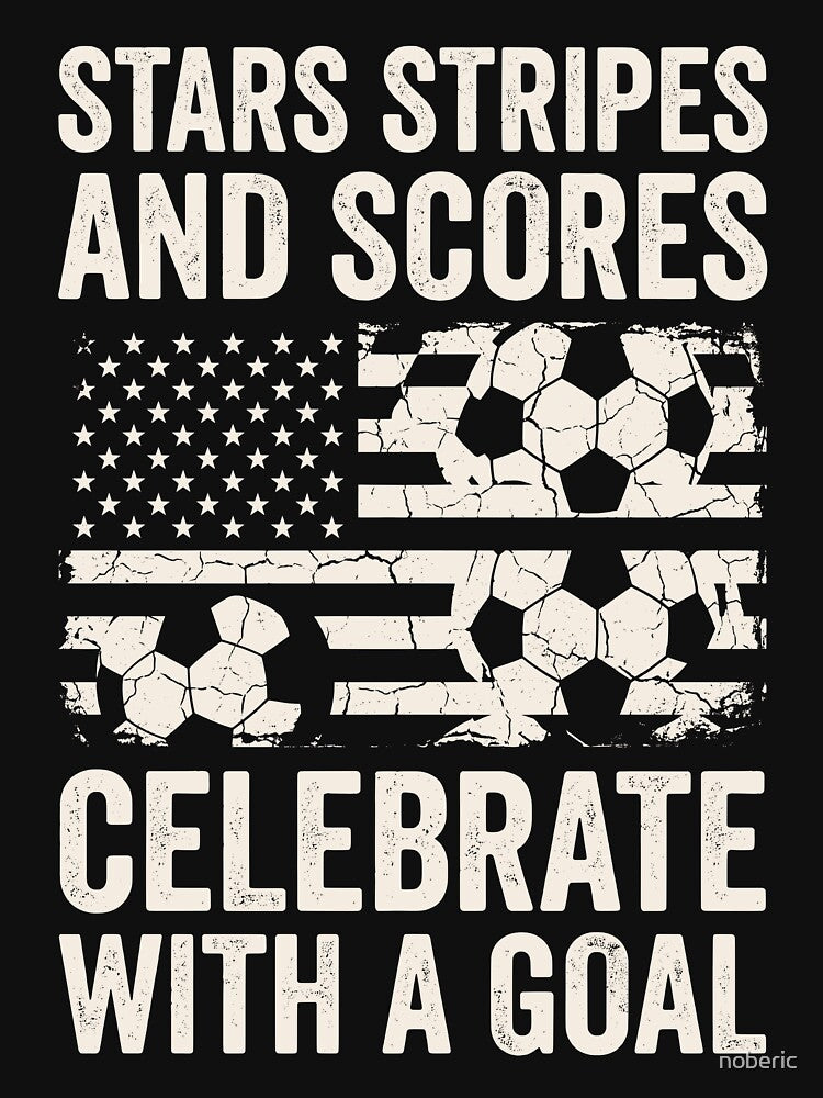 Funny Stars Stripes 4th July USA Soccer JUN-293 by noberic