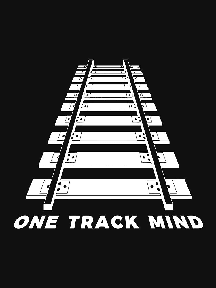 Train Long Sleeve Shirt Funny One Track Mind Apparel by celestekey