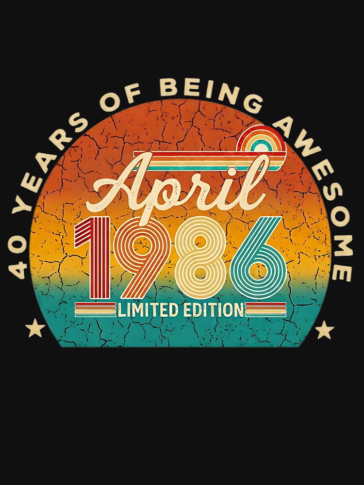 1986 Retro Birthday Sweatshirt – Vintage 40th Birthday Gift – Unisex T-Shirt for Men & Women – Classic 90s Style Party Anniversary Outfit by good-waves