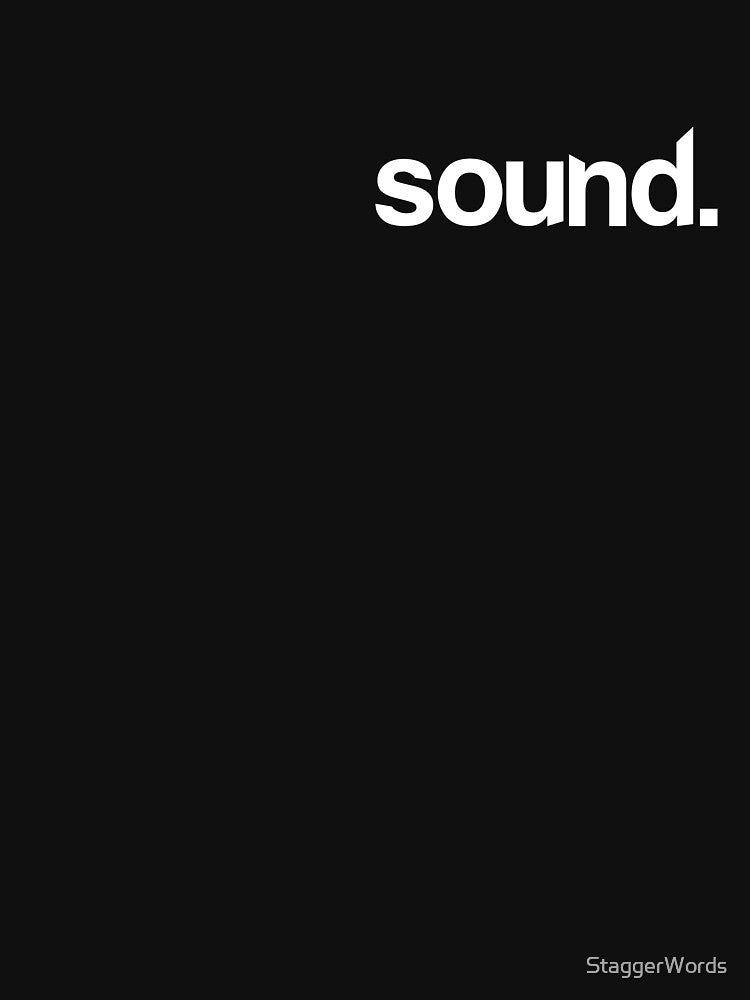 SOUND. - Cool, Edgy, Minimalist Black by StaggerWords