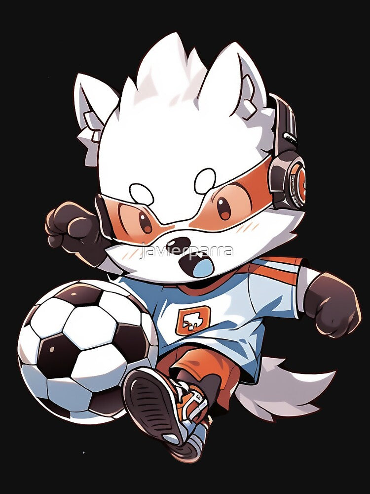 Cute fox soccer player by javierparra