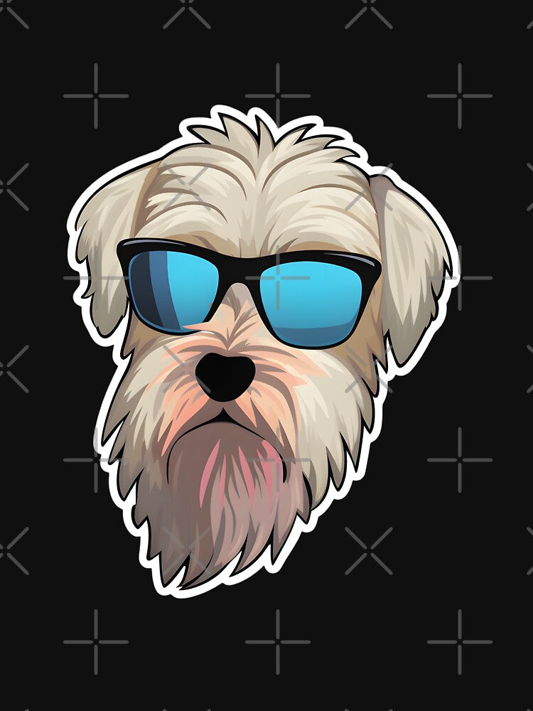 Soft-coated Wheaten Terrier in Cool Sunglasses by CUTEDOGGIEZ