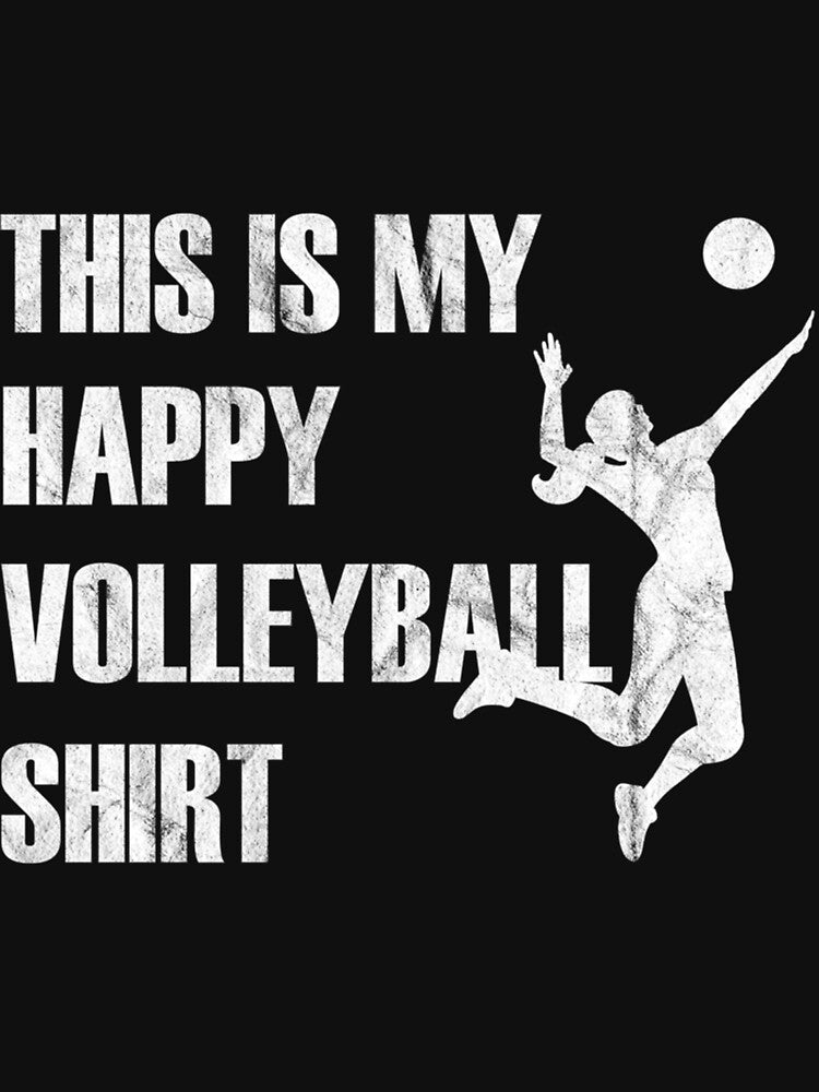 Volleyball Happy Volleyball Shirt Premium Scoop T-Shirt by dianemiriami6