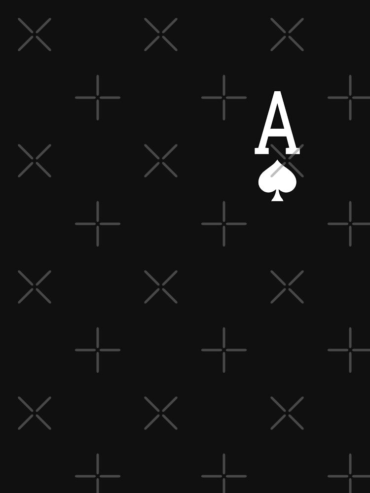 Black and White Ace of Spades card game by FrenchsTuck