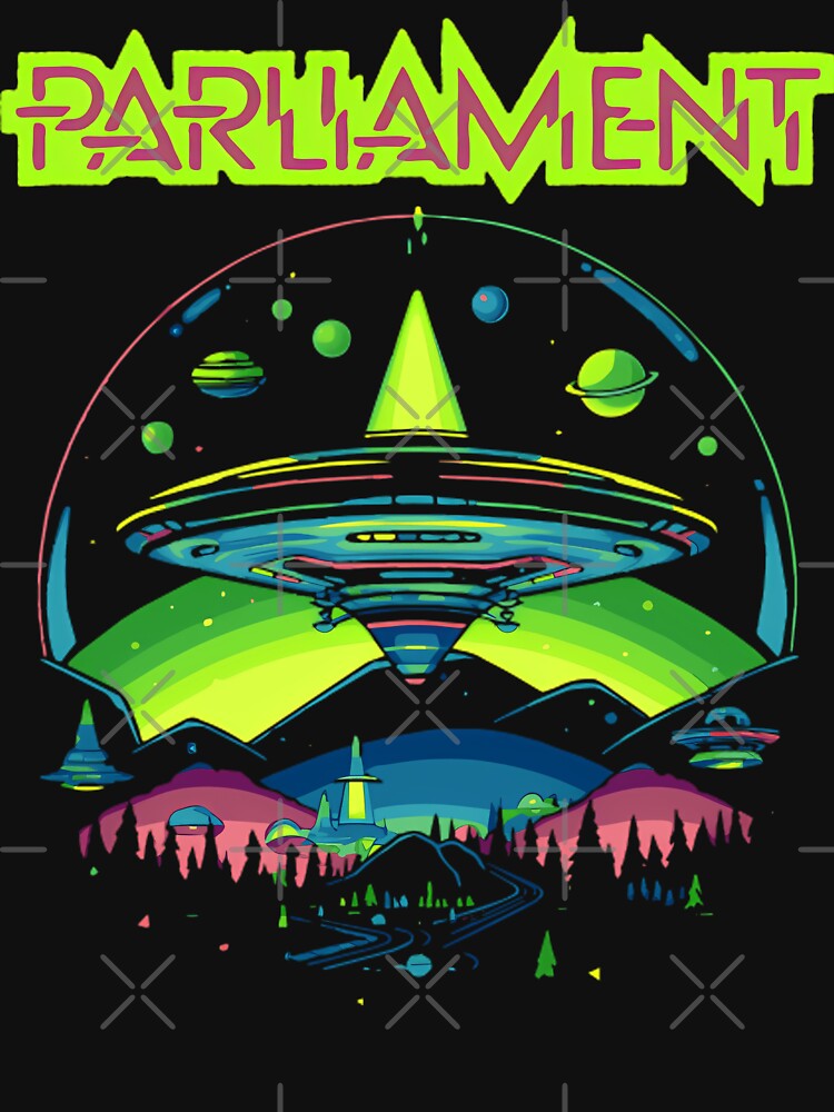 Parliament Funkadelics Retro Mothership U.F.O Rock Funk Throwback by AbbelSwords