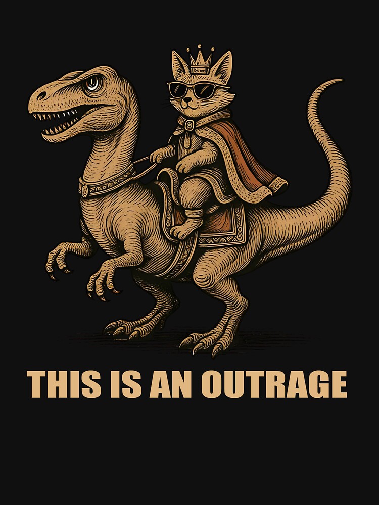 Princess Donut Mongo Cat Riding Dinosaur Funny Dungeon Crawler Carl by LeoAnku