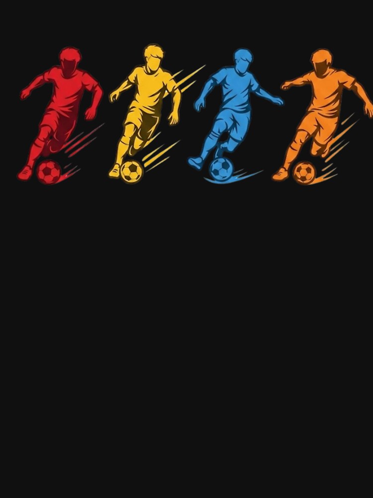 Dynamic Soccer Players Colorful Football Sports Art by haitrieuic96