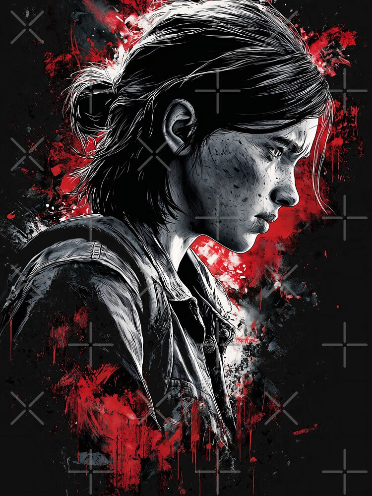 Post-Apocalyptic Survivor Girl Fan Art - Gritty Wasteland Heroine Graphic Tee Design by Senpaiwaves