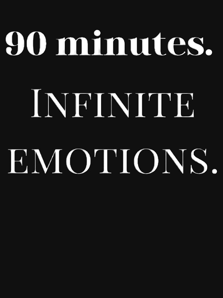 Football Quote Shirt – 90 Minutes Infinite Emotions for soccer lovers by The12thManArena