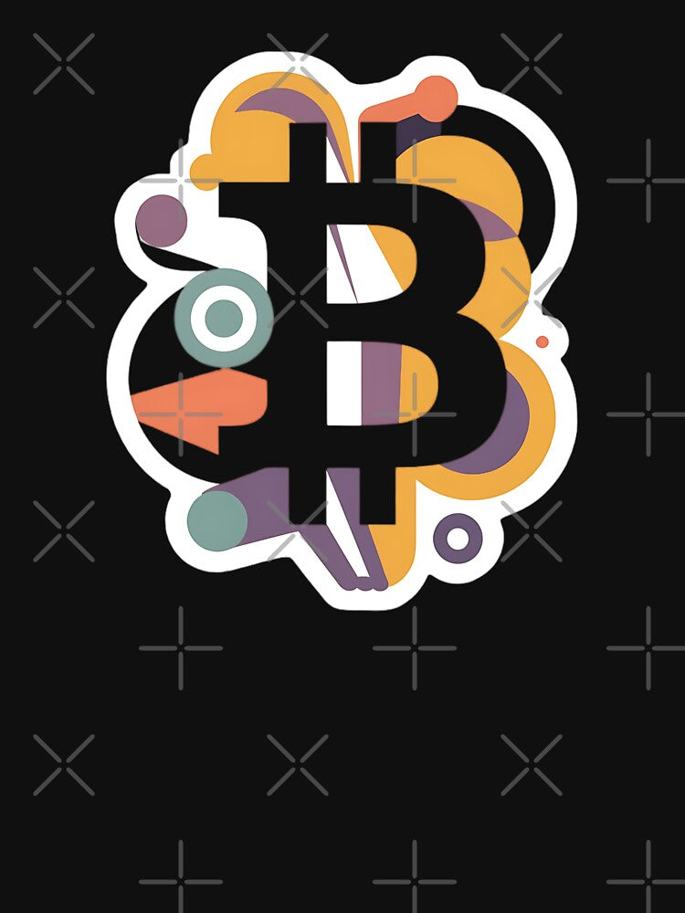 Bitcoin Monochrome Fashion Tee by RadDeck