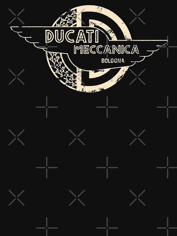 Vintage Ducati Wing Large Logo by Christopher E Smith