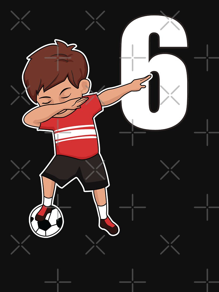 Awesome Soccer Player Number 6 Soccer Athlete Athletic Sports Team by VollLaser