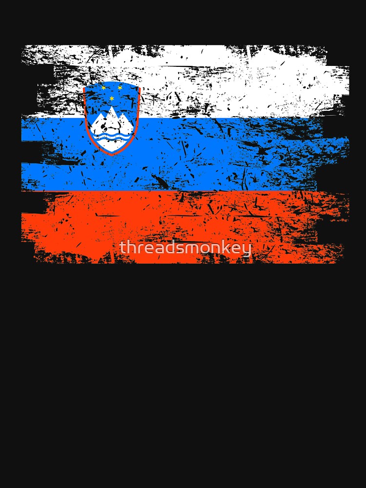 Slovenia Gift Country Flag Patriotic Travel Shirt Europe Light by threadsmonkey