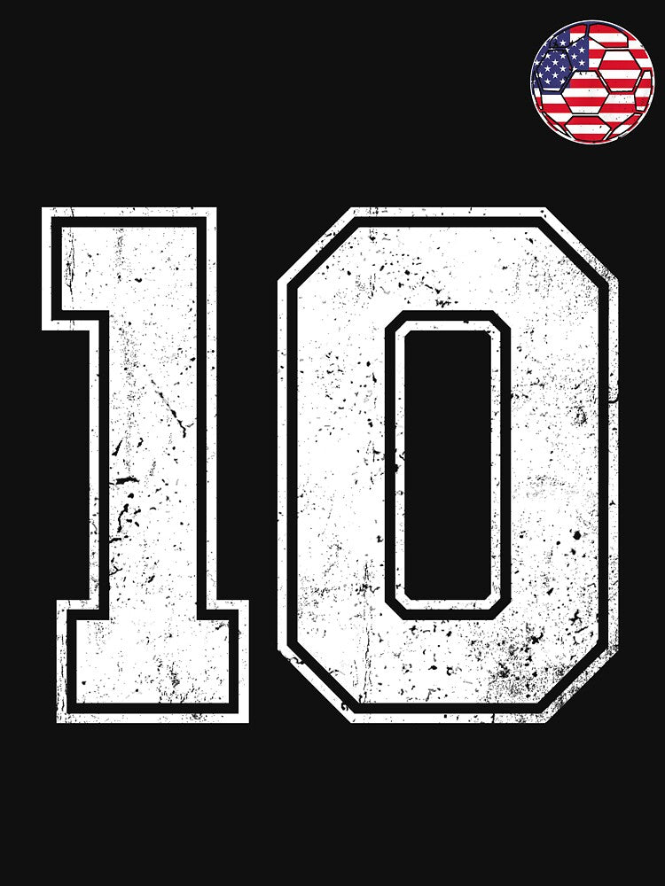 Soccer player Jersey number 10 Usa Fans by RoyesButler