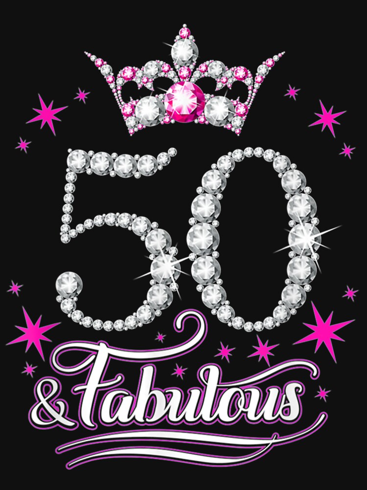 50 And & Fabulous 1970 50Th Birthday Crown Pink by IFFOUR
