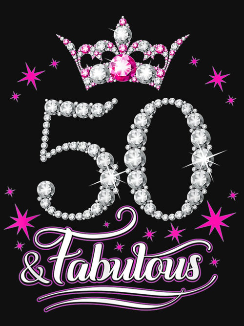 50 And & Fabulous 1970 50Th Birthday Crown Pink by IFFOUR