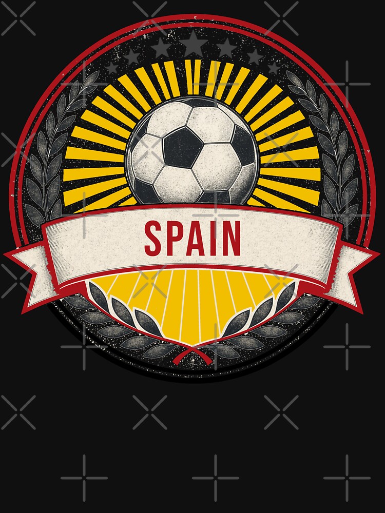 Spain Vintage Soccer Crest — Retro Spanish Football Badge Fan Emblem by icemanphotos