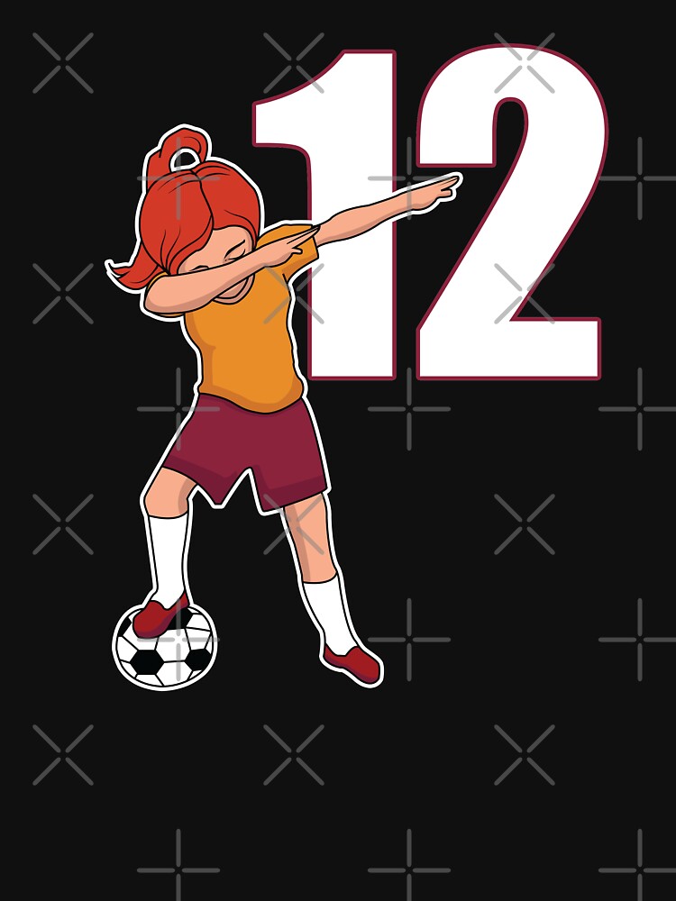 Awesome Soccer Player Number 12 Soccer Athlete Athletic Sports Team by VollLaser