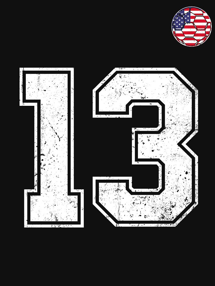 Soccer player Jersey number 13 Usa Fans by RoyesButler