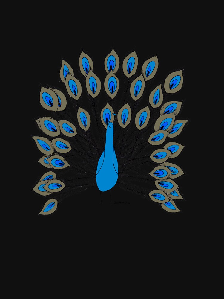 Peacock Fitted TShirt3980 by JonUrbina