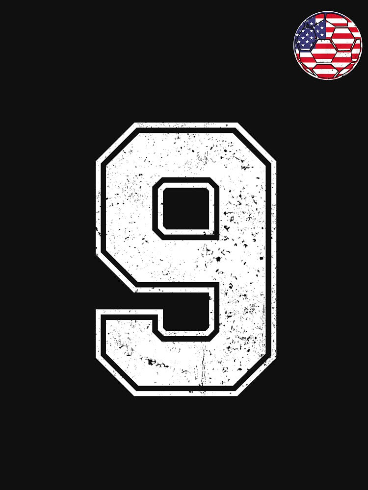 Soccer player Jersey number 9 Usa Fans by RoyesButler