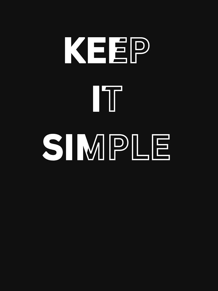 keep it simple,simple design, less cringe,clean by Bekado