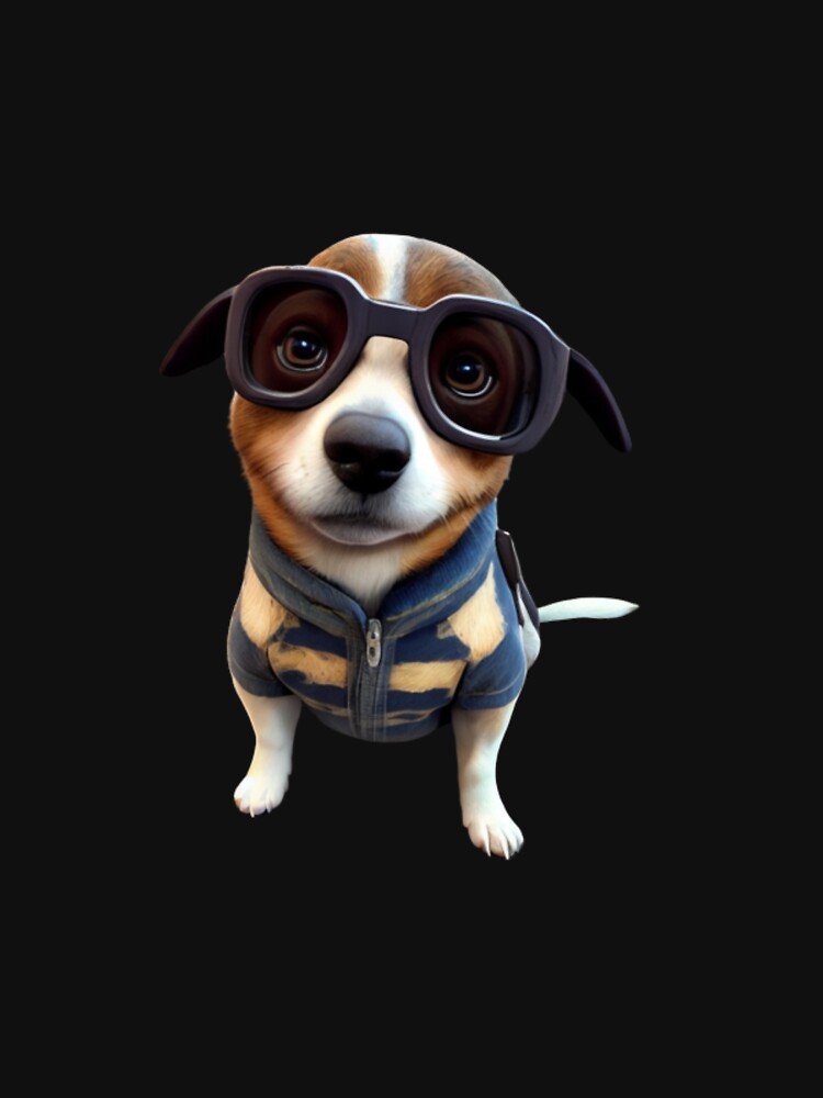 PUPPY WITH GLASSES by DogsLife81