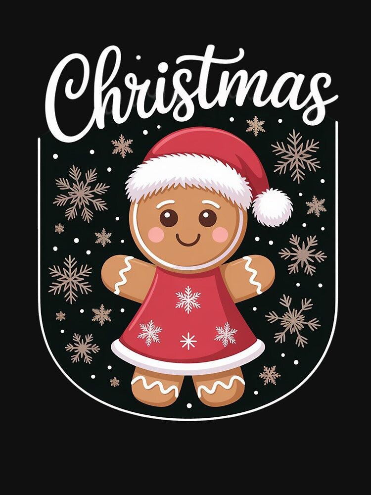 Merry Xmas Matching Christmas Pajama Black Crew Neck Short Sleeve T-Shirt Small by FranzFriesen