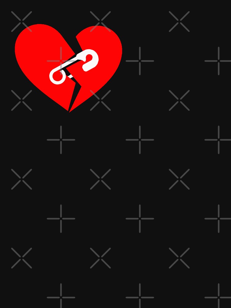 Broken Heart Safety Pin by Thelittlelord