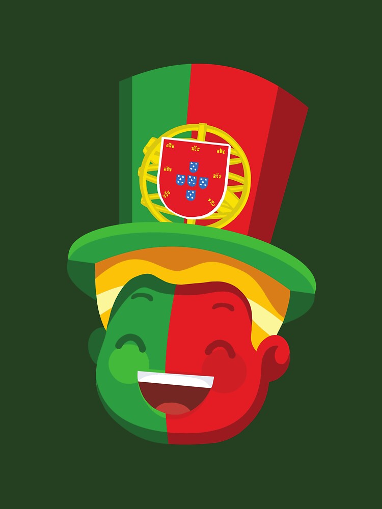Festive Portugal Fan - Portuguese Flag Face Paint & Hat by debbiebento